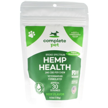 Complete Pet Hemp Health CBD Dog Chews - 30 count