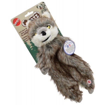 Spot Furzz Wolf Dog Toy - Regular - 13.5\