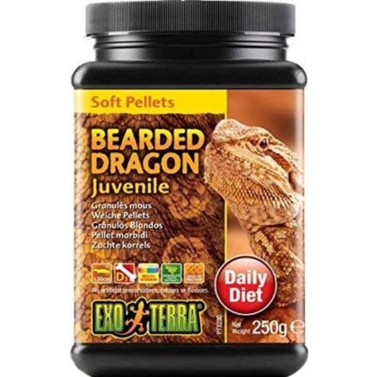 Exo Terra Soft Pellets Juvenile Bearded Dragon Food - 8.8oz