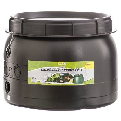 Tetra Pond Clear Choice Bio Filter PF1 - Ponds up to 1,200 Gallons - For Pumps up to 550 GPH