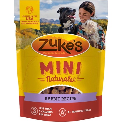 Zukes Mini Naturals Dog Treat - Wild Rabbit Recipe - 1 lb