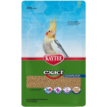 Kaytee Exact Optimal Nutrition Diet Natural Cockatiel Diet - 3 lbs