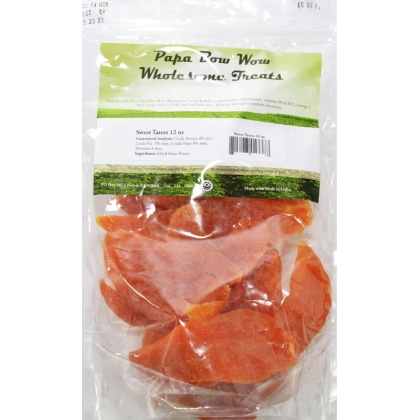 Papa Bow Wow Fresh Dried Sweet Taters Dog Treats - 12 ounce