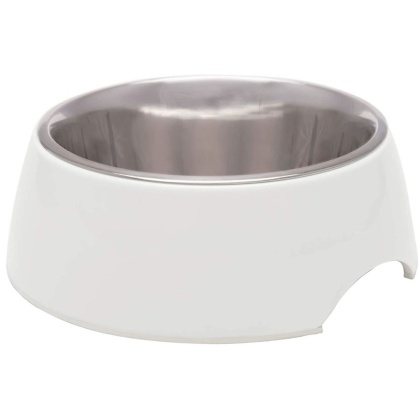 Loving Pets Ice White Retro Bowl  - 1 count - Large