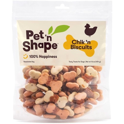 Pet \'n Shape Chik \'n Biscuits Dog Treats - 16 oz