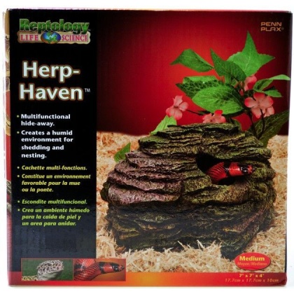 Reptology Herp Haven Reptile Hide Away  - Medium