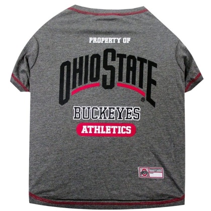 Pets First Ohio State Tee Shirt for Dogs and Cats - X-Large