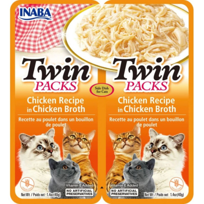 Inaba Twin Packs Chicken Recipe in Chicken Broth for Cats - 2 count