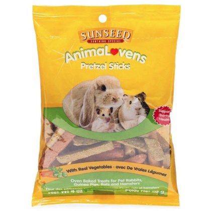 Sunseed AnimaLovens Pretzel Sticks for Small Animals - 4 oz